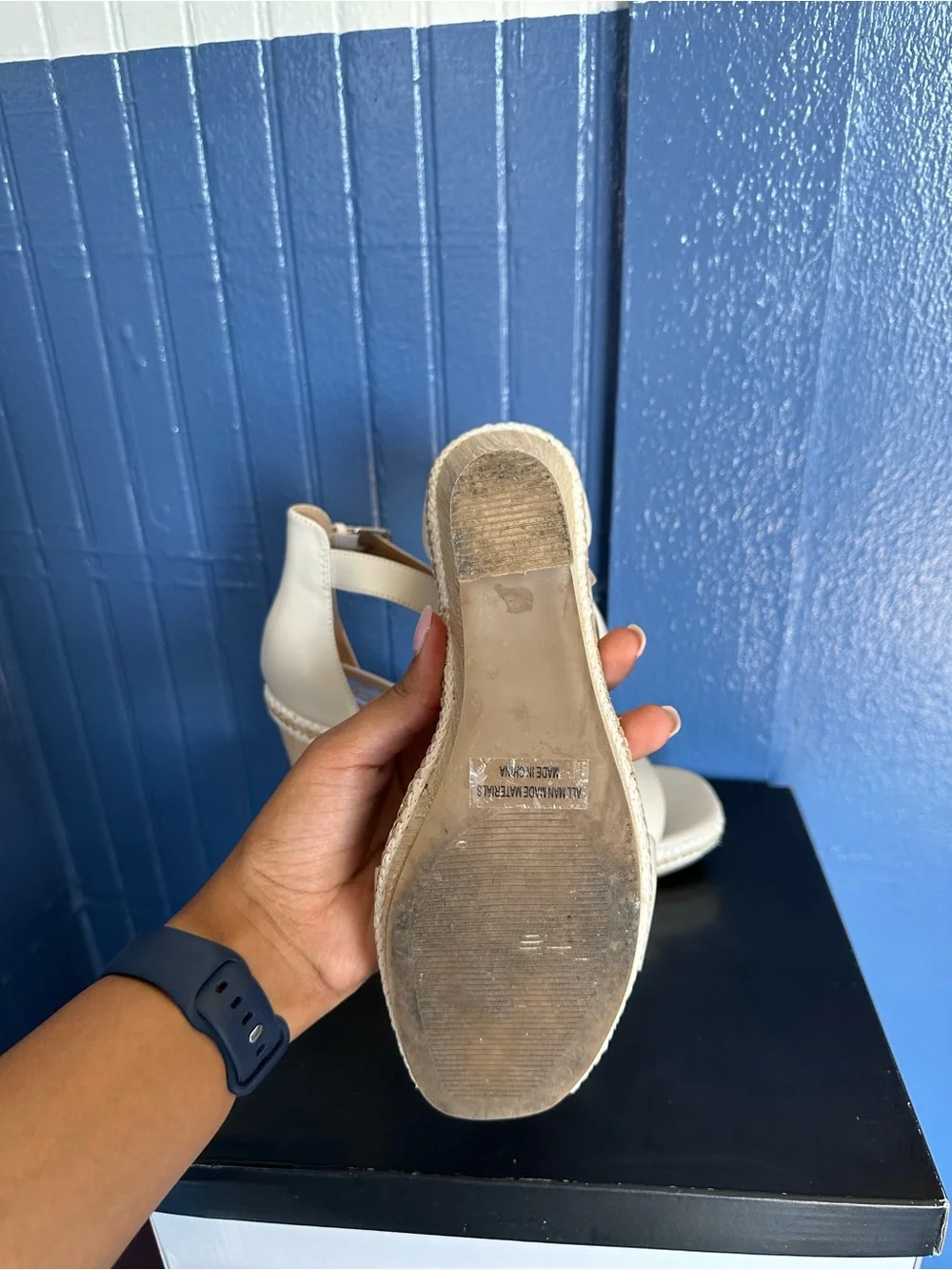 Dolce Vita Tammara Ankle-Strap Platform Espadrille Wedge Sandals